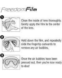 FREEDOM FILM ANTI-FOG 2W LARGE SIZE II لصق حماية ضد الضباب حجم كبير لعدستين - صورة 3
