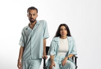 Baby Blue Linen Polo  - صورة 2
