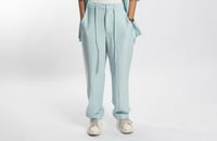 Baby Blue Linen Pant  - صورة 1