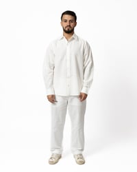White Long Sleeve Shirt - صورة 3