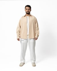 Beige Layered Shirt - صورة 3