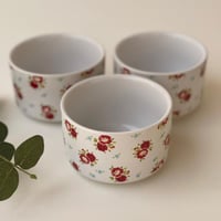 طقم صواني ميني دائرية سيراميك ٦قطع - صورة 2