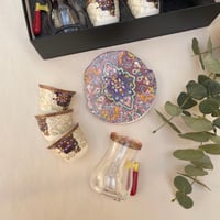 طقم بيالات وفناجيل البوهيمي |أحمر - صورة 3