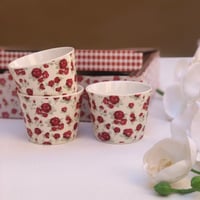طقم صواني سيراميك ميني دائرية -١٢حبة - صورة 1