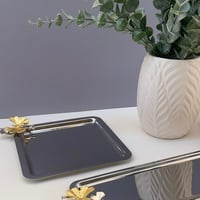 صينية تقديم معدنية مربعة - صورة 4