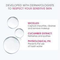 Bioderma Sensibio H2O Micellar Water Make-Up Remover for Sensitive Skin - Face and Eyes, 500ml Pump - Image 4