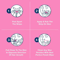 Bundle Of 3 (Veet Easy-Gel Wax Strips for Face - 20 Wax Strips and 4 Perfect Finish Wipes) - Image 6