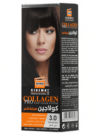 Nitro Canada Collagen Pro Hair Color, 3.0 Dark Brown - Image 1