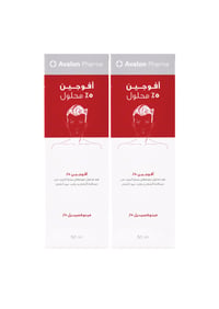 محلول افالون افوجين  5% مينوكسيديل لمنع تساقط الشعر وتعزيز نمو الشعر ( مجموعة من عبوتين) - صورة 1
