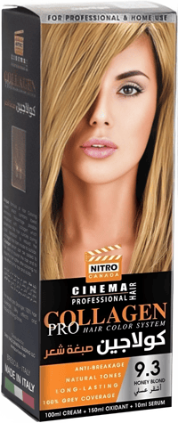 Nitro Canada Collagen Pro Hair Color, Honey Blond 9.3  - Image 1