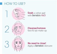 Bioderma Sensibio H2O Micellar Water Make-Up Remover for Sensitive Skin - Face and Eyes, 500ml Pump - Image 3