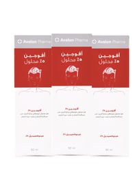 محلول افالون افوجين  5% مينوكسيديل لمنع تساقط الشعر وتعزيز نمو الشعر ( مجموعة من 3 عبوات) - صورة 1