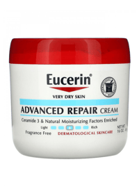 Eucerin Advanced Repair Body Cream, Fragrance Free Body Cream for Dry Skin, 16 Oz Jar - Image 1