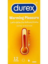 DUREX CONDOMS WARMING PLEASURE 12 PCS - Image 1