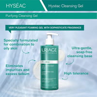 Uriage Hyseac Cleansing Gel Mixed Or Oily Skin, 500 ml - Image 2