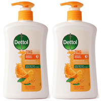 Bundle Of 2 Dettol AntiBacterial Liquid HandWash, Zing, Orange Zest - 400 Ml - Image 1