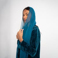 مخمل تركواز شك - Image 4