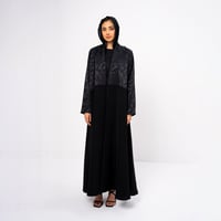 Black silk crepe - Image 1