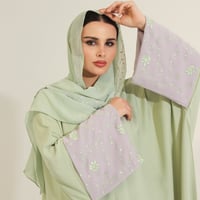 كريب تفاحي مع أكمام مطرزه - Image 2