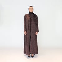 شيفون مشجر بني - Image 1