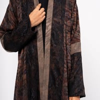 Brown silk  with lace - Image 6