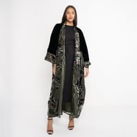 مخمل شيفون زيتي - Image 1