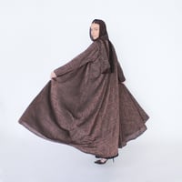 شيفون مشجر بني - Image 5