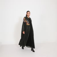 مخمل زيتي مع ورد - صورة 2