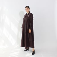 صوف كشمير بني/عنابي - Image 3