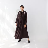 صوف كشمير بني/عنابي - Image 1