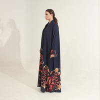 شيفون طباعه كحلي - Image 3