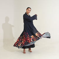 شيفون طباعه كحلي - Image 5