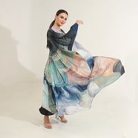 شيفون طباعه مموج  - Image 4