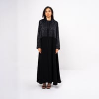 Black silk crepe - Image 2