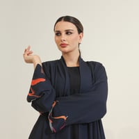 شيفون طباعه كحلي - Image 6