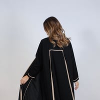 كريب حرير اسود و بيج - Image 4