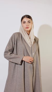 صوف مقلم بيج - Image 6