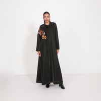 مخمل زيتي مع ورد - صورة 3