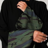 شيفون مبطن زيتي - Image 5