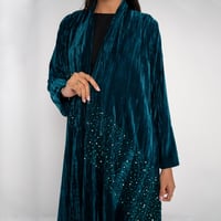 مخمل تركواز شك - Image 6
