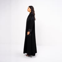Striped Crepe  with Lace - Image 3