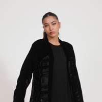 مخمل أسود مع طباعه - Image 8