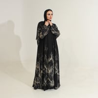 شيفون طباعه اسود - Image 2