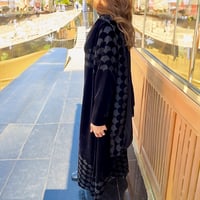 مخمل اسود مع شيفون  - Image 3