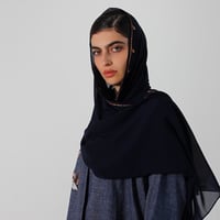 لينن كحلي مع تطريز يدوي - صورة 9