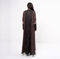 Brown silk  with lace - Image 4