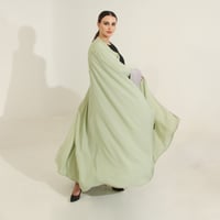 كريب تفاحي مع أكمام مطرزه - Image 3