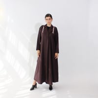 صوف كشمير بني/عنابي - Image 2