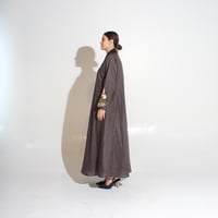 لينن بني مع تطريز يدوي  - Image 3