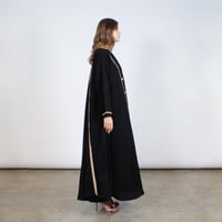 كريب حرير اسود و بيج - Image 2